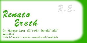 renato ereth business card